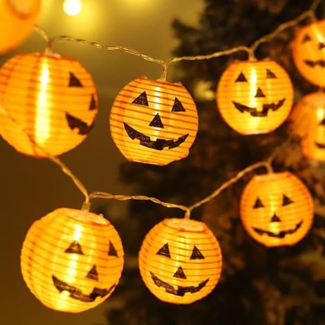 Lumière LED en guirlande d'Halloween Lumière citrouille 2 2 2 - couleur,taille (1/5)
