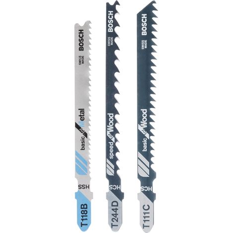 Lot de 3 lames de scie sauteuse (1/2)