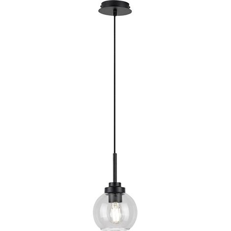 Suspension salle bain Tirina Rabalux E27 IP44 noir mat (1/5)