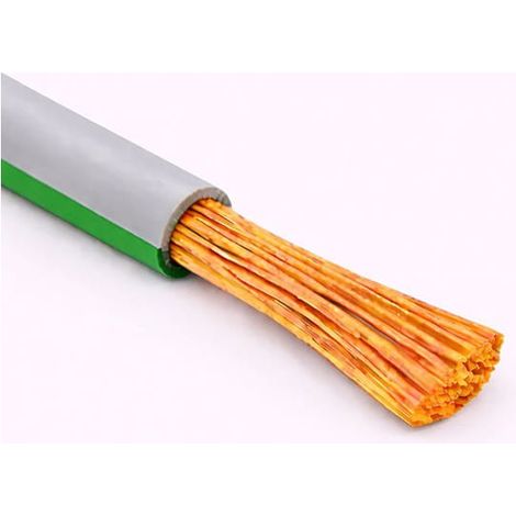 Cavo Filo Unipolare H05V-K sez. 0,35 mmq Grigio/Verde