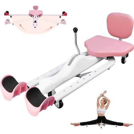 Appareil d'équilibre et d'écartement des jambes, extenseur de jambes réglable de 0 à 180°, améliore votre flexibilité et la qualité de vos étirements pour la danse, le ballet, le yoga, la gymnastique (1/5)