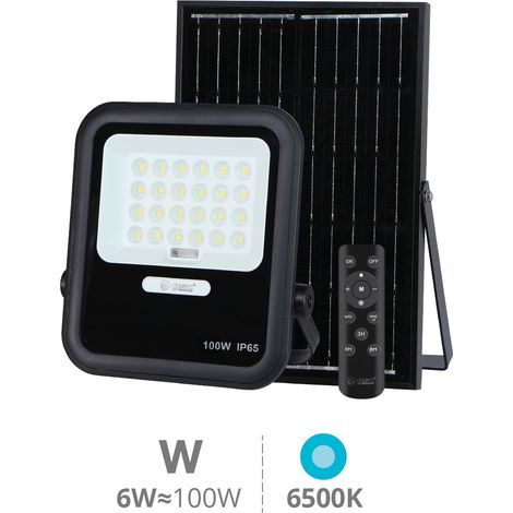 Proyector solar LED Miloha 6W 6500K IP65 Negro (1/5)