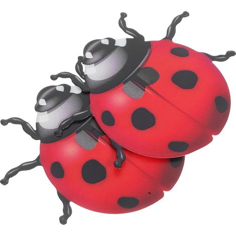 murale coccinelle en fer HOOWIFFY lot de 2 tentures murales