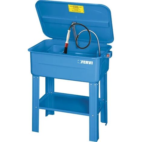 FONTAINE DE NETTOYAGE 75L LAVAGE DE PIÈCES MÉCANIQUES PUMP FERVI 0038