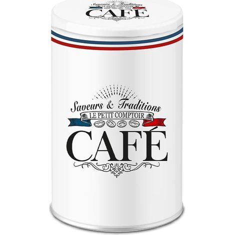Boite blanche pour ranger le café style frenchy (1/2)