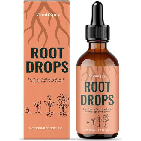 Root Drops accélère le développement racinaire des boutures et des plants transplantés. Un cadeau idéal pour les passionnés de plantes. (1/4)