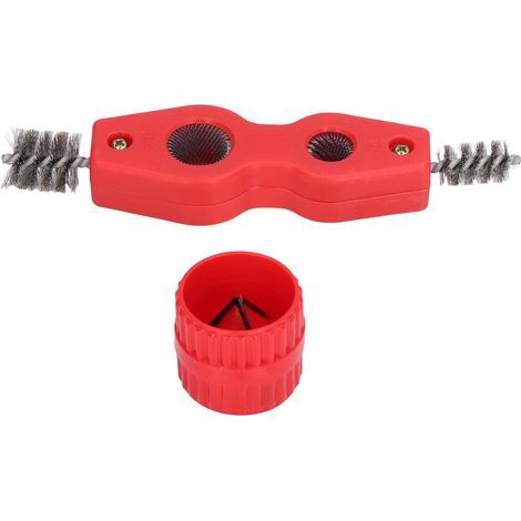 Nettoyeur de tuyaux en cuivre et alésoir, nettoyage antirouille nettoyeur de tuyaux 4 en 1 manuel multifonctionnel CW CCW pour l'installation de plomberie pour plombiers pour tubes (1/5)