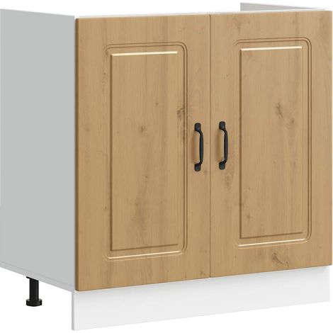 Maison Exclusive - Mueble bajo para fregadero Kalmar roble artesa