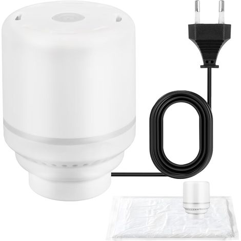 Portable Electric Vacuum Pump for Vacuum Bags for Clothes,Mini Vacuum Cleaner 220V 30W 4.0kPa Strong Suction Power for Travel Camping (1/5)