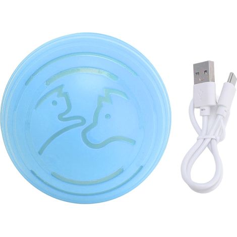 Jouet interactif intelligent de boule de chien réduisent l'ennui électrique Rechargeable auto mobile automatique rebondissant des animaux de compagnie pour des chats bleu (1/5)