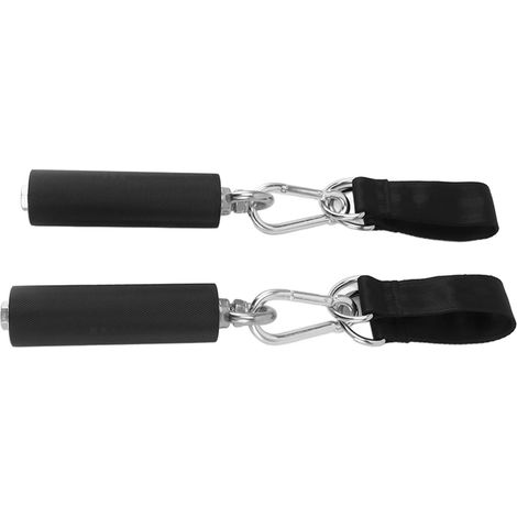 Poignées de Traction TPR Antidérapantes pour Entraînement Force et Musculation, Accessoires Fitness Levage Câble (1/5)