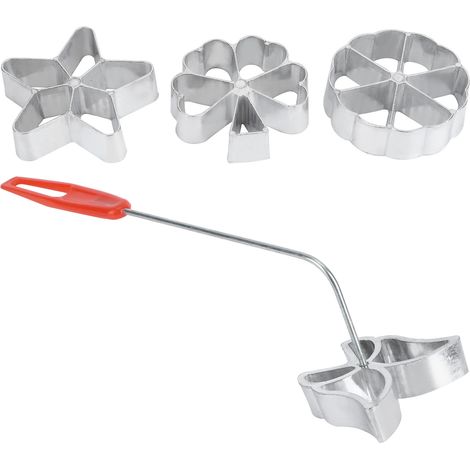 4-teiliges Set mit Kuchen-, Gebäck- und Waffelformen sowie Backzubehör (1/5)