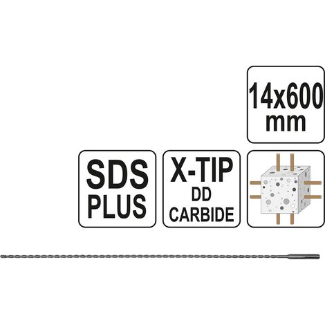 SDS Plus Premium-Bohrer 14 mm/600 mm YT-41964 Yato (1/3)