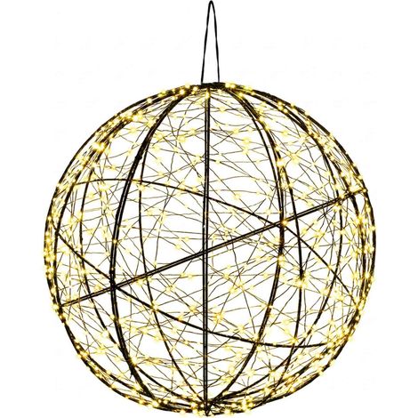 Luce a punta di Natale 500 LED Bianco caldo Diametro 40 x 42 cm vidaXL (1/5)