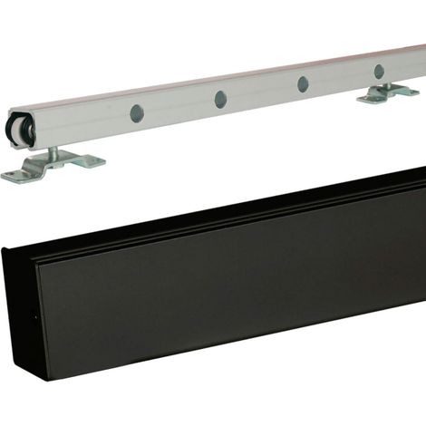 Rail Alu Avec Cache Rail Couleur Noir (1/5)
