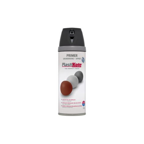 PlastiKote Twist & Spray Primer Black 400ml PKT25001