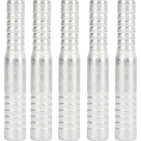 Lot de 50 raccords cannelés pour tuyaux de climatisation, connecteurs en aluminium universels pour modifications techniques (voiture, camion, etc.), manchon de 11 à 12,5 mm. (1/5)