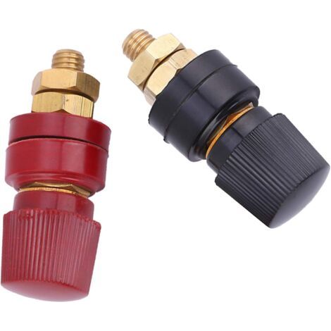2pcs rouge noir tout en cuivre, poteau de brassage M10, poteau de brassage de fer poteau de brassage rond (1/5)