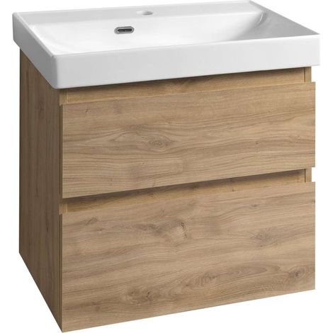 Aqualine Altair - Waschbeckenunterschrank 62x60x37 cm, Eiche Emporio AI368 (1/4)