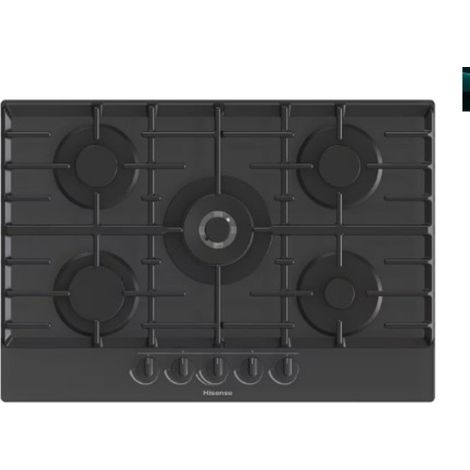 Hisense GG773B - Encimera De Gas 5 Zonas Coccion Ancho 75 Cm (1/2)