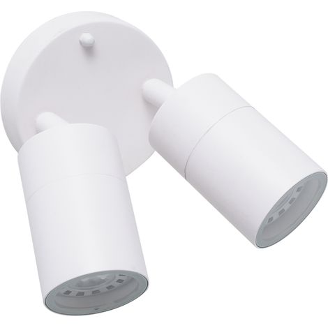 FORLIGHT Pixa Double Aplique de Uso Interior Doble Blanco para Bombilla GU10