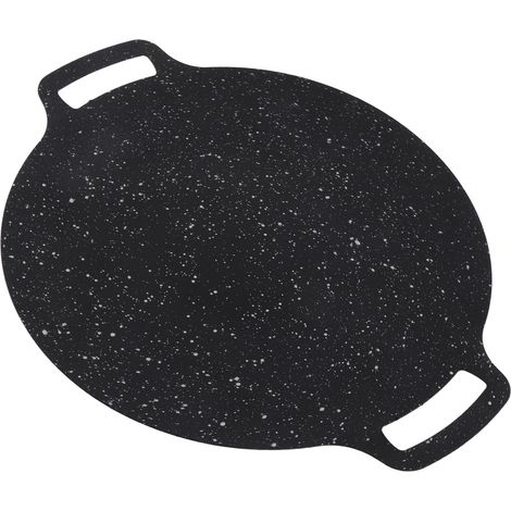 Poêle à griller coréenne en pierre Maifan, plaque Anti-adhésive résistante aux hautes températures pour le Camping en plein air 38cm (1/5)