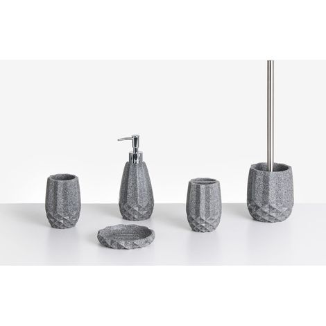 Badaccessoires Set 5-teilig SAMIRIA Grau