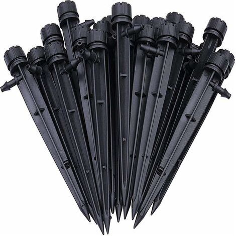 100pcs Goutteur Irrigation Réglable de Tuyau Système D'arrosage Automatique Goutte à Goutte Micro Gicleurs Drippers pour Plante Serre DIY Jardin -INHHUB