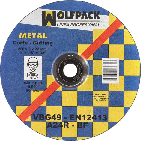 Metall-Trennscheibe 230 x 3,2 x 22 mm.