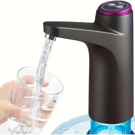 Dispensador de agua USB recargable: bomba de agua eléctrica automática portátil para botellas de 4,5 L a 20 L, ideal para acampar, la oficina o el hogar. (1/5)