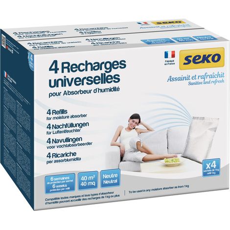 Recharge Absorbant Seko 1kg Absorption D'humidité Neutre Et Efficace - Seko (1/2)
