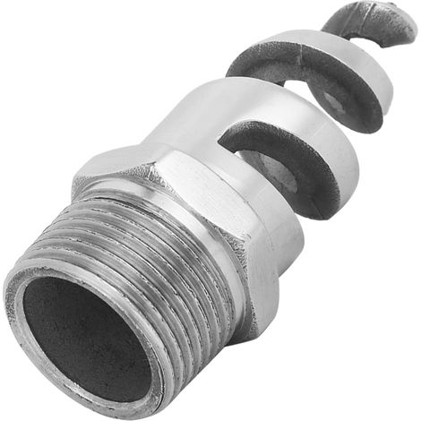 Buse spirale SPJT en acier inoxydable 316L, filetage mâle, accessoires d'arrosage anti-colmatage (G1 DN25) (1/5)
