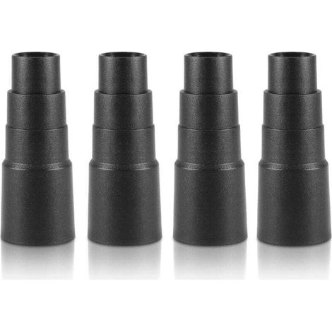 Adaptador universal para mangueras de aspiradora de 25 mm a 42 mm, compatible con mangueras de aspiradora, amoladoras, sierras circulares y taladros eléctricos (paquete de 4). - Crezuo