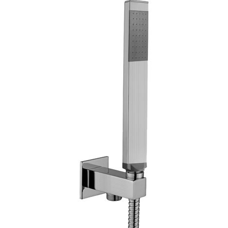 SET DOCCIA CON SUPPORTO INCASSO E PRESA ACQUA STEEL LOOKING MODELLO PREMIUM - 1 GETTO - STEEL LOOKING - PAF