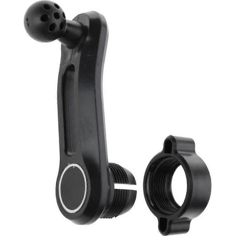 Rallonge articulée ronde de 17 mm, tige rotative femelle-mâle pour grille d'aération de voiture, support de téléphone noir (1/5)