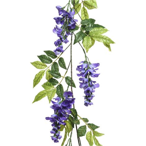 Rama de wisteria / glicina lila 150 cm (1/2)