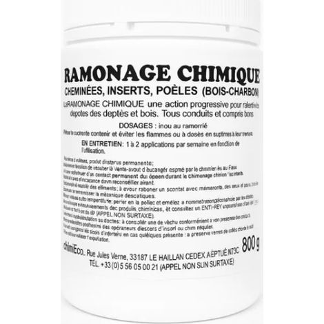 Nettoyant cheminée/ramonage chimique (bidon 1KG)