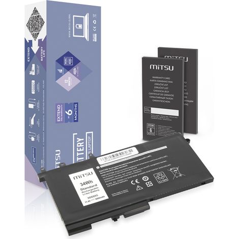 Batería 3DDDG para Dell Latitude 5280, 5480, 5495 y 5580 (1/5)