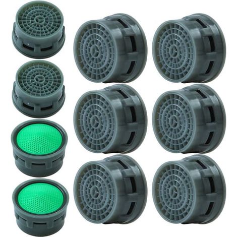 Lot de 10 aérateurs de robinet, limiteurs de débit, pièces de rechange pour salle de bain ou cuisine (1/5)