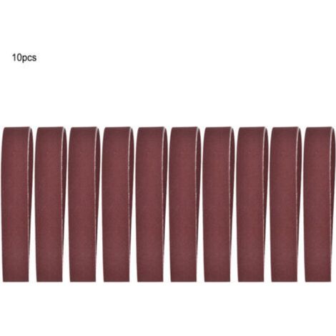 10 bandes abrasives de 760 x 25 mm, 30 x 1 pouce, pour ponceuse, grain 240-1000 (600) (1/5)