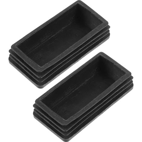 Juego de 2 almohadillas protectoras de goma negra para escaleras plegables (1/5)