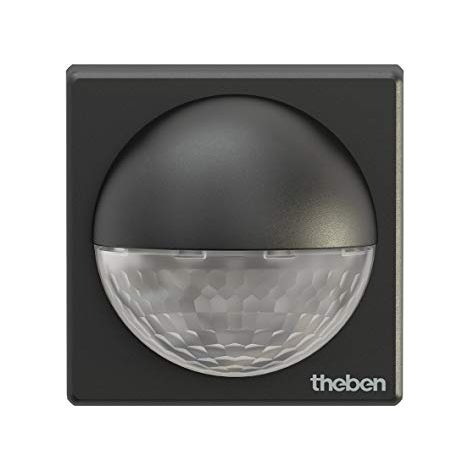 Detector de movimiento Theben theLuxa R180 negro 180 grados 12 metros