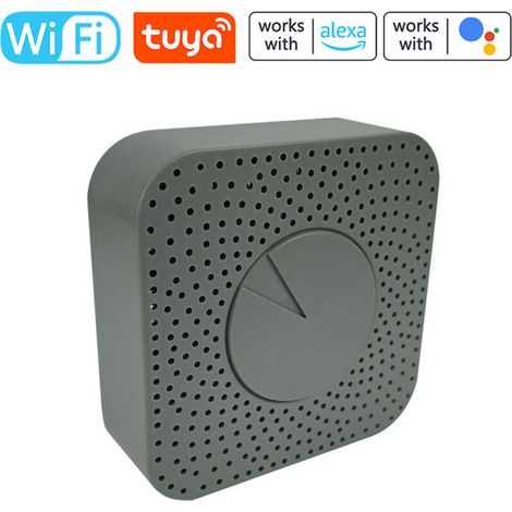 Moniteur qualité air intelligent Tuya WiFi 5-en-1, détecteur HCHO CO2 COV température humidité, contrôle distance appli, alarme, compatible Google Home (1/5)