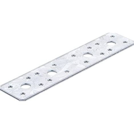 Plaque de Fixation Plate 180 x 40 x 2 mm - Acier Résistant - Fixation Solide et Durable - D-Work (1/5)