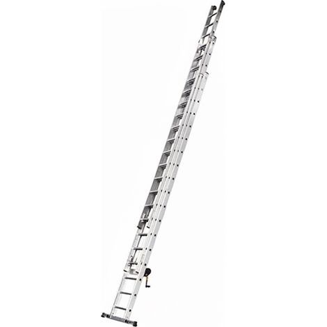 Scala a sfilo 3 tronchi con manovella - 3x14 pioli - SCA1959N/14