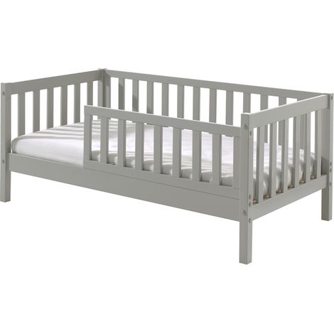 Cama 70x140 con somier Vipack Tod - Gris