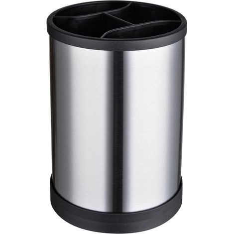Organisateur d'ustensiles de cuisine en acier inoxydable, porte-couteaux multifonctionnel et solution de rangement pour la cuisine –