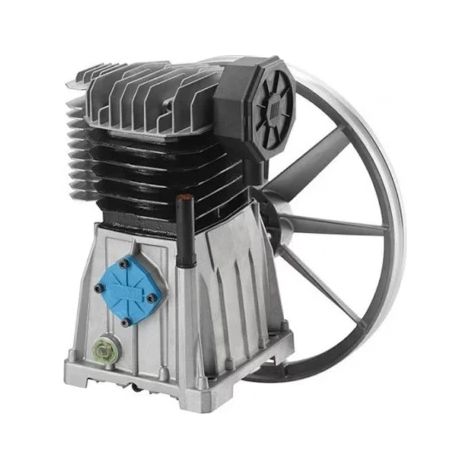 Abac – Tête compresseur d'air 5.5 CV 11 bar – Cylindre fonte – Filtre aspiration – Volume 35 m³/h – Pression 11 bar – Tuyau à air comprimé