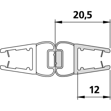 Kermi 2534098 6445 1x barre aimantée 3270 22