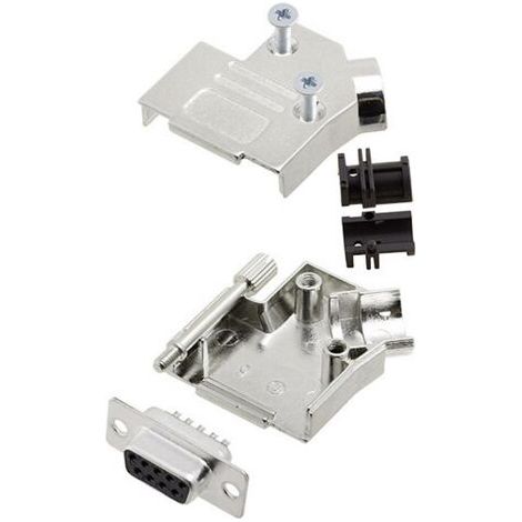 Amphenol L17D45ZK09+L77SDE09S Kit embase SUB-D femelle 45 ° Nombre de pôles: 9 fût à souder 1 pc(s) D746341 (1/2)